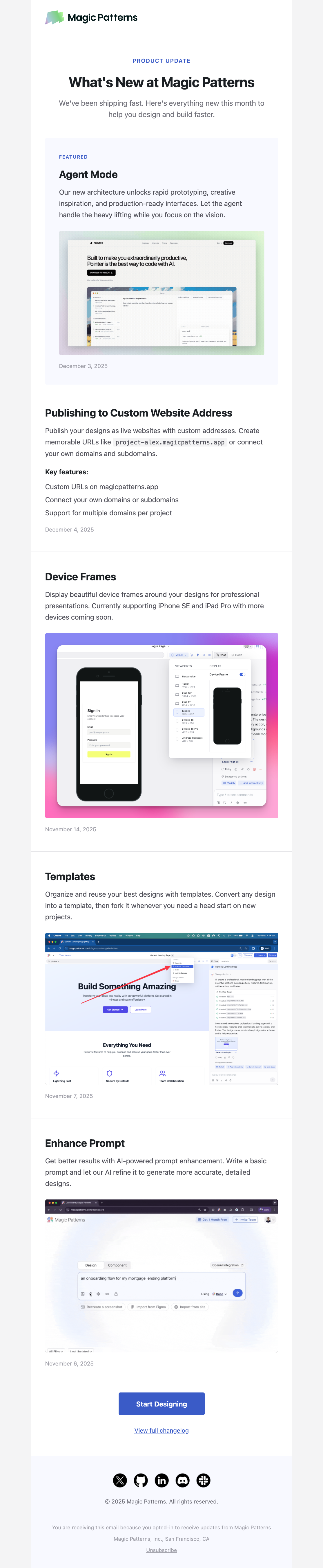 product-update design